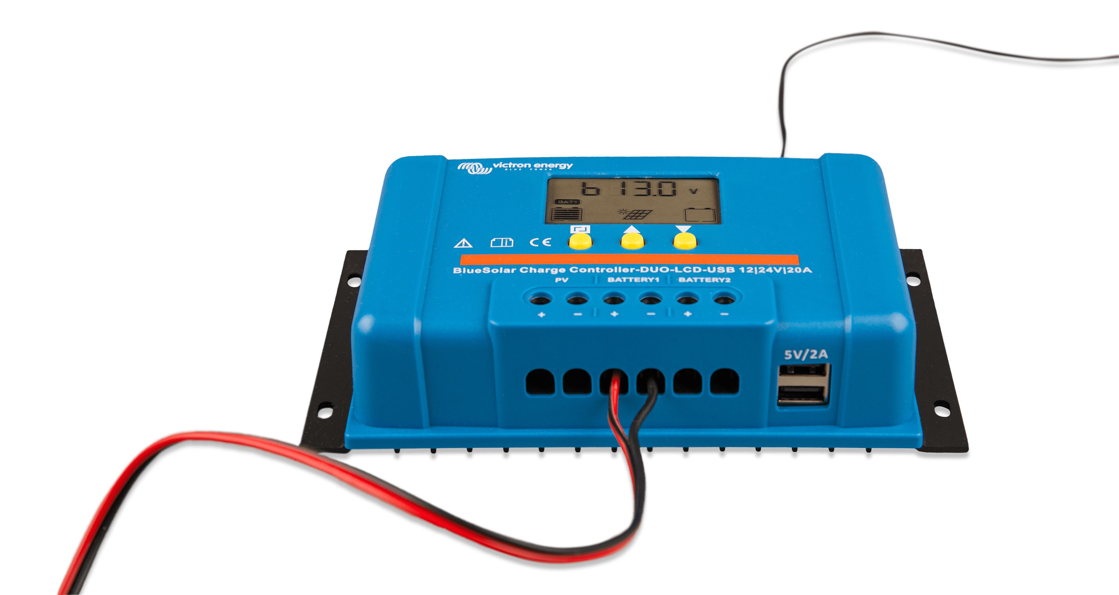 BlueSolar Charge Controller DuO LCD USB 12/24V-20A (front + display) thumbnail