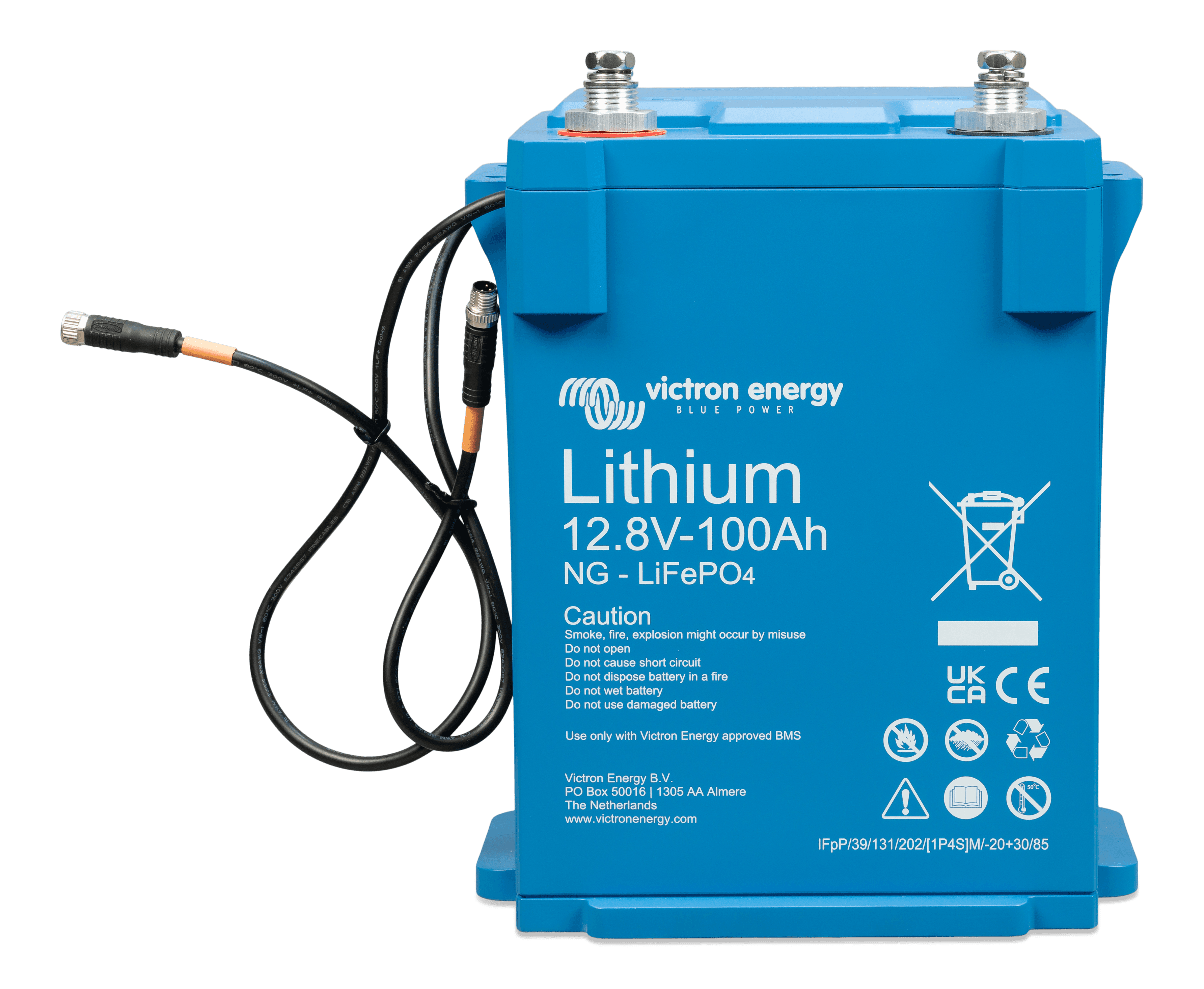 LiFePO4 Battery 12.8V 100Ah NG (front angle)  thumbnail