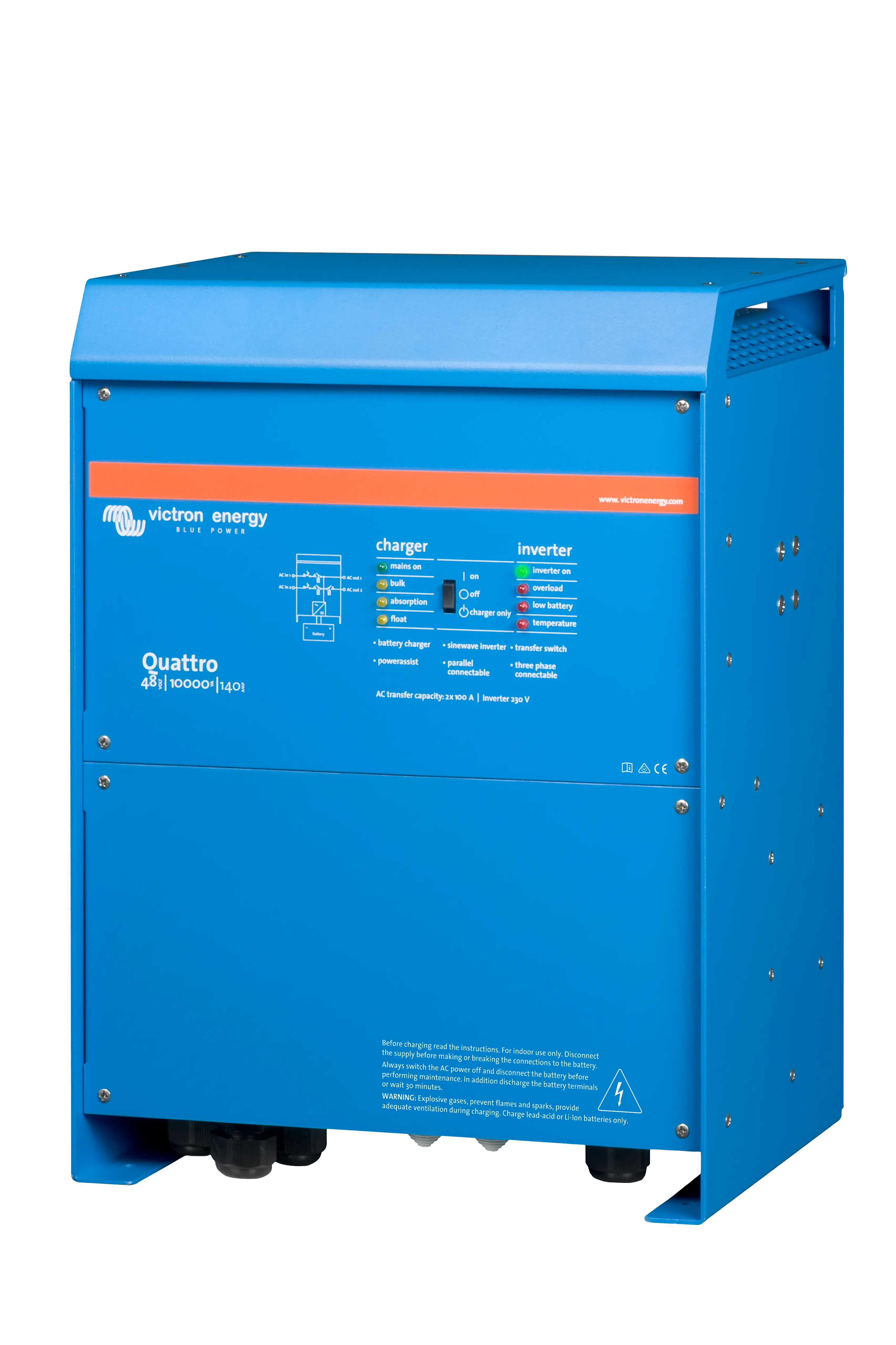 Quattro 48V 10000VA 140A 230V (left) thumbnail