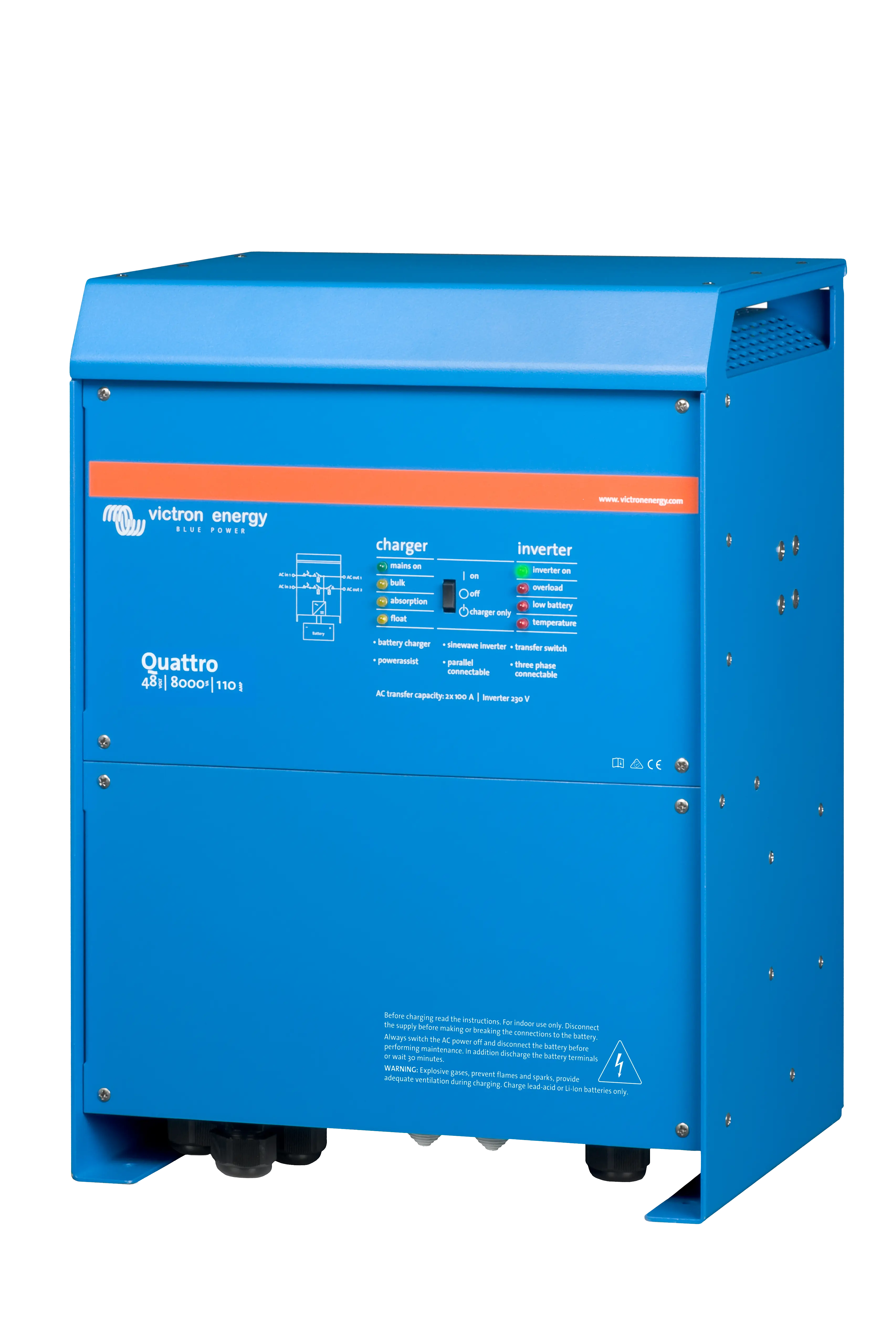 Quattro 48V 8000VA 110A 230V (left) thumbnail